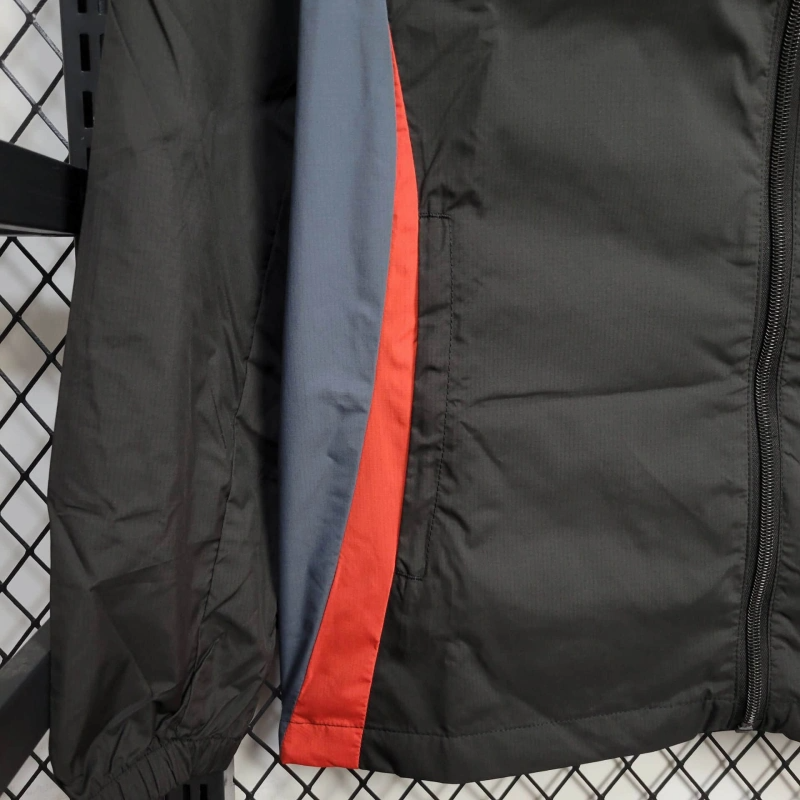 2025-26 Manchester United Black-Blue-Red Windbreaker