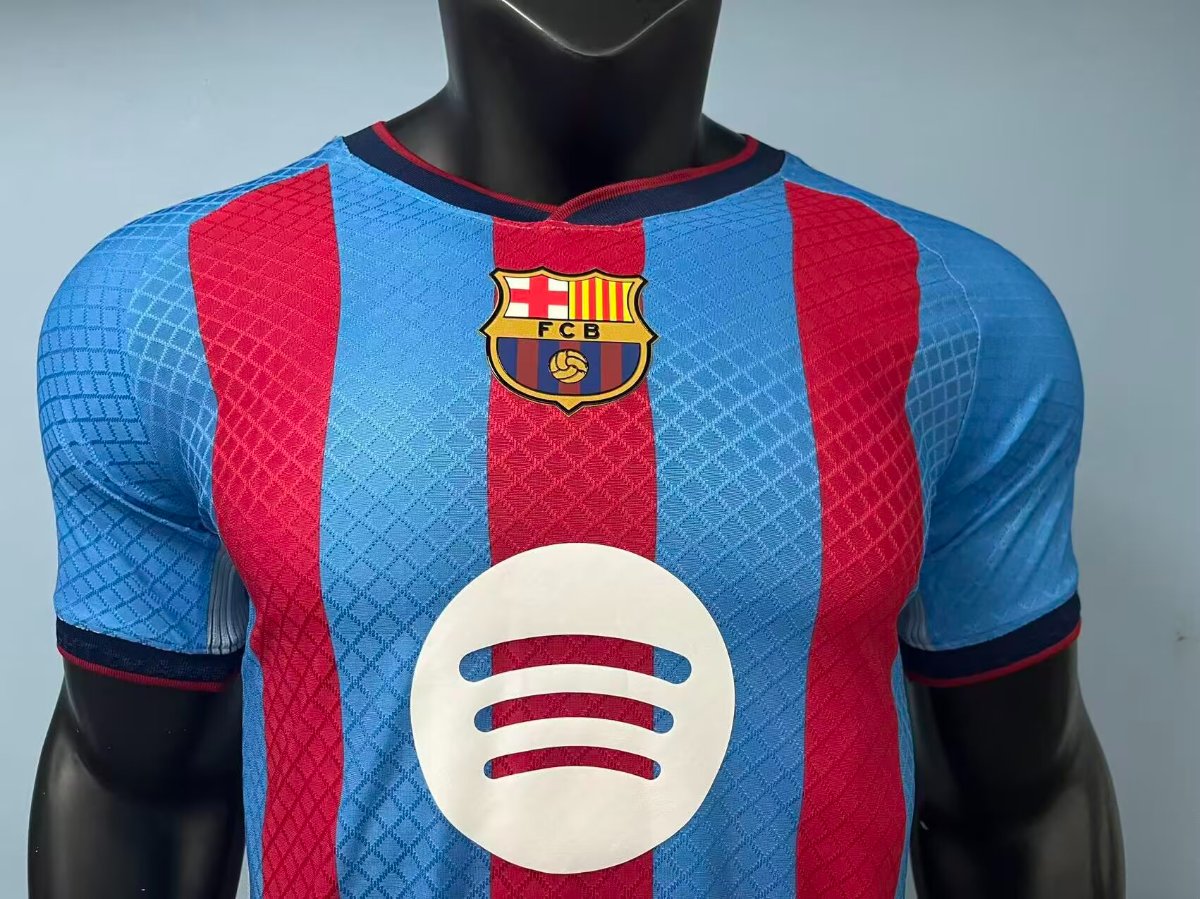 2026-27 Barcelona 125th Anniversay Red Blue Player S-2XL