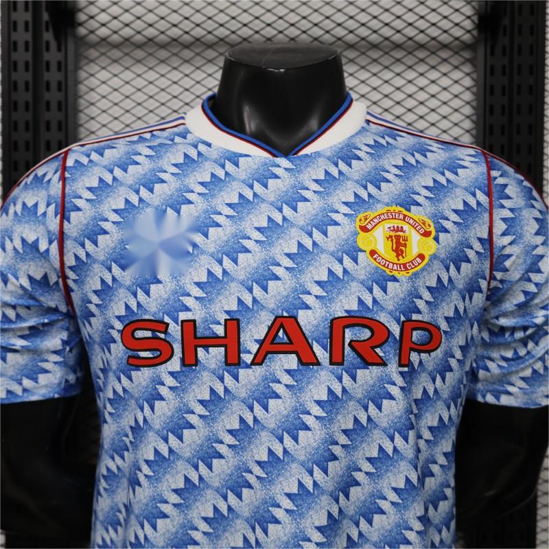 2026-27 Manchester United Blue Vintage Remake Player S-3XL