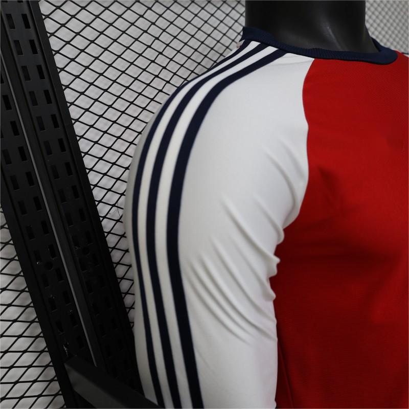 2026-27 Arsenal Originals Retro Red with White Long Sleeve Raglan Player S-3XL