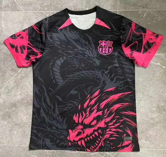 2025-26 Barcelona Special Black Pink Dragon