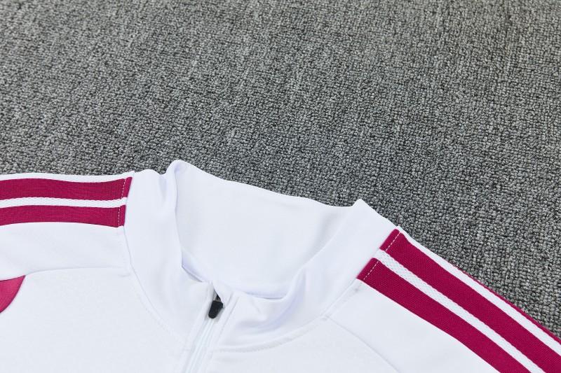 2026-27 Real Madrid White Dark Green Half Zipper Jacket Tracksuit S-2XL
