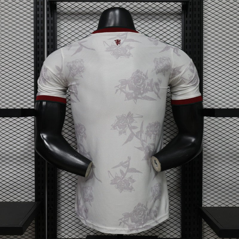 2026-27 Manchester United Grey White Rose Special Edition Player S-2XL