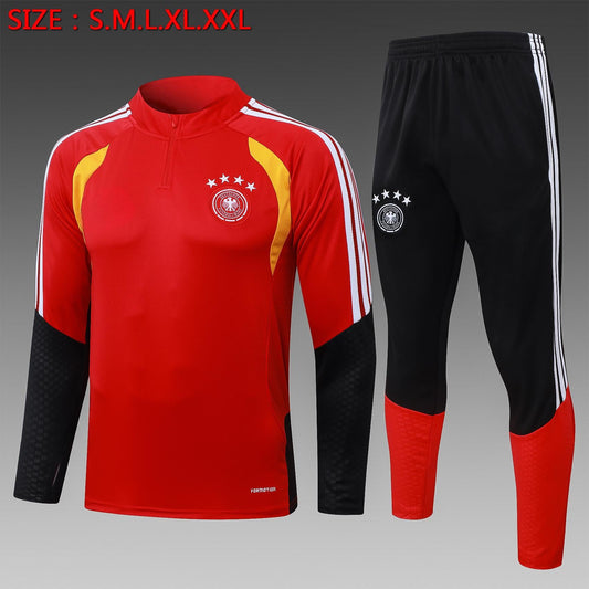 2026-27 Germany Red Half-Zip Training Suit S-2XL