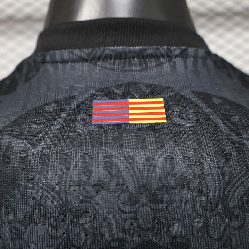 2026-27 Barcelona Dark Black Red Special Edition Player S-2XL