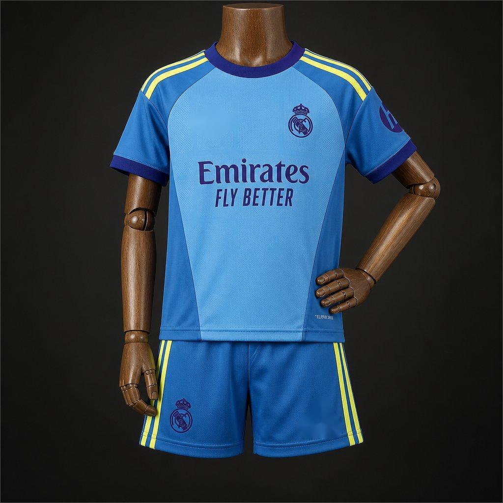 2026-27 Real Madrid Goalkeeper Blue Kids Size 16-28