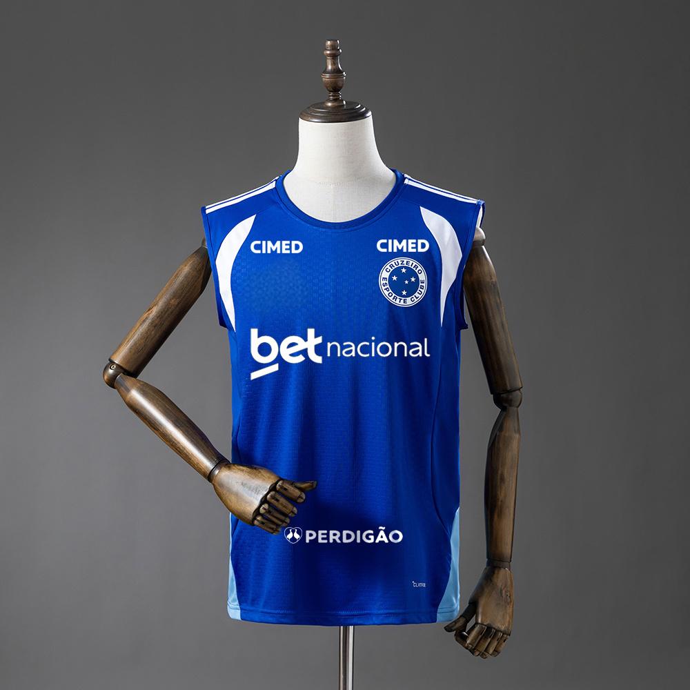 2026-27 Cruzeiro  All sponsors Training - Blue Vest S-4XL