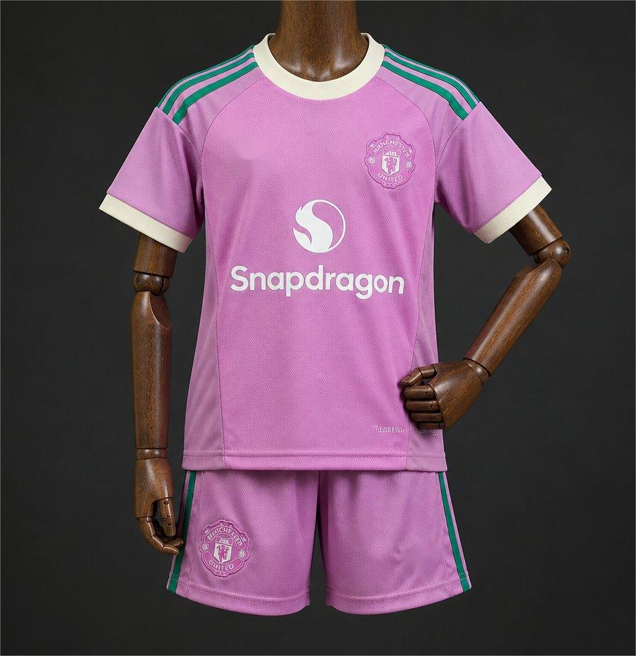 2026-27 Manchester United Purple Goalkeeper Kids Size 16-28