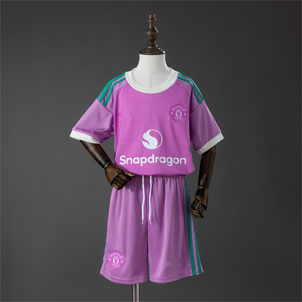 2026-27 Manchester United Purple Goalkeeper Kids Size 16-28