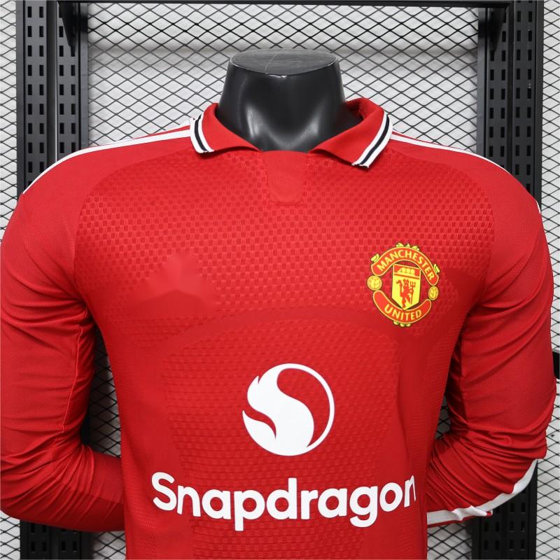 2026-27 Manchester United Home Long Sleeve Player S-3XL