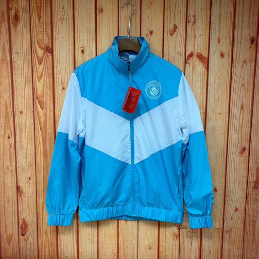21-22 Manchester City Windbreaker Blue and White
