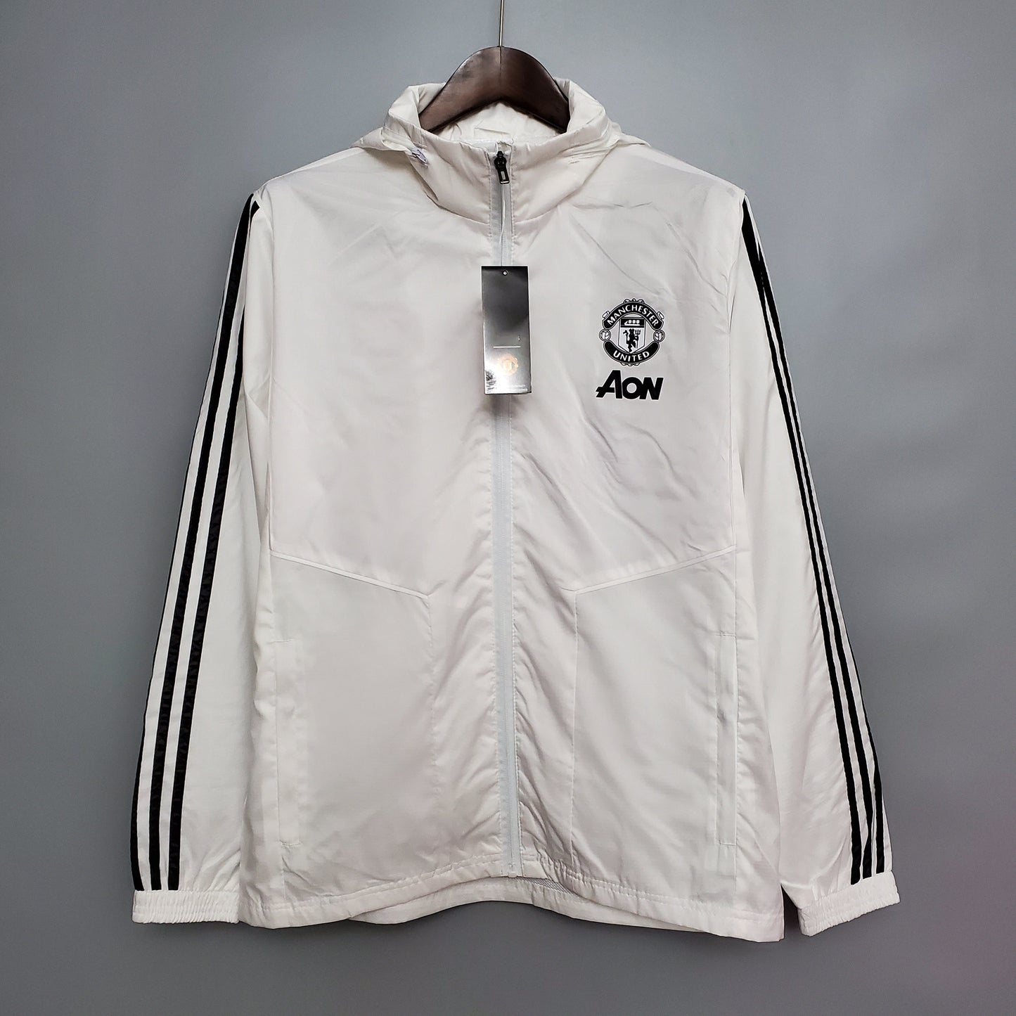 20-21 Windbreaker Manchester United white - black border S- 2XL