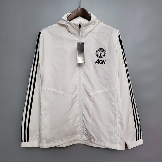 20-21 Windbreaker Manchester United white - black border S- 2XL