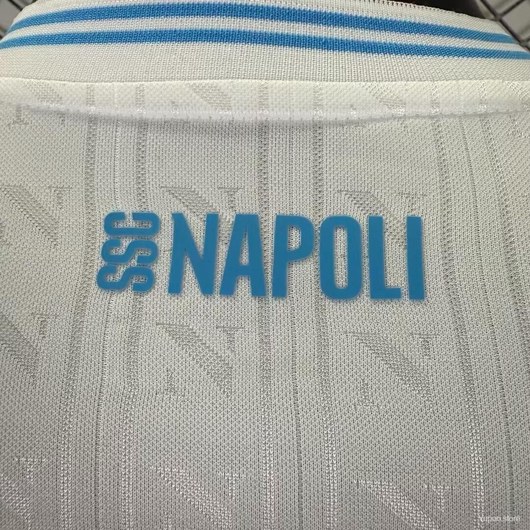 SSC Napoli Player Version Away Jersey 25/26 White