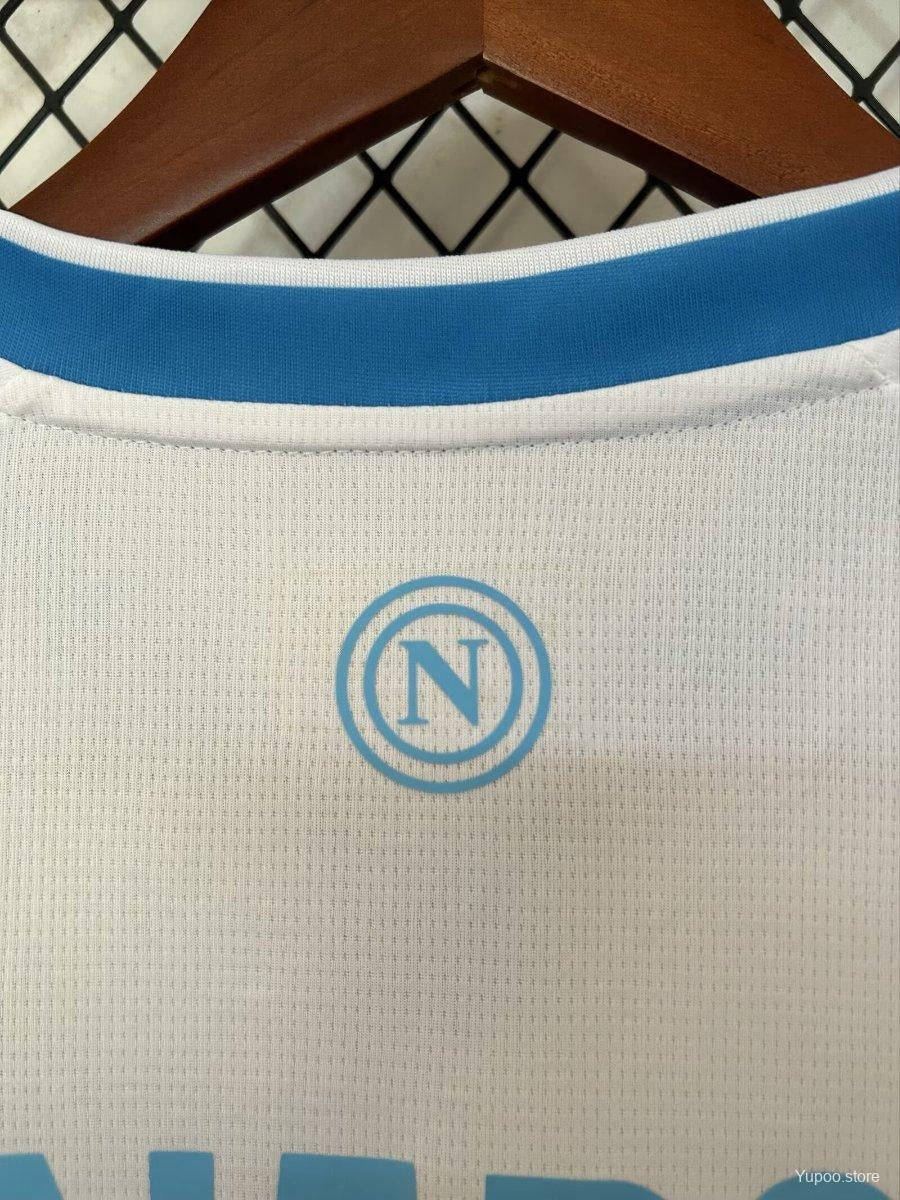 25/26 Napoli White Pre-Match Jersey for Fans