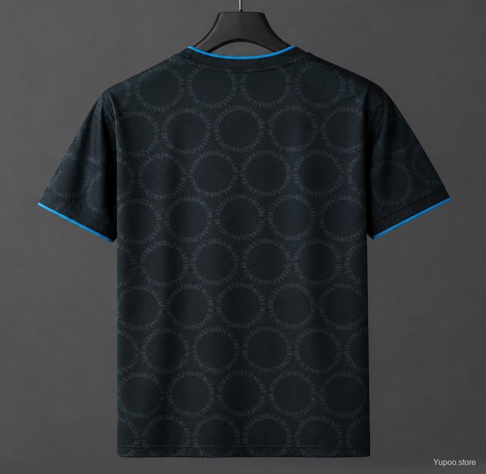 Inter Milan Academy Pro Pre-Match Black Yellow Jersey