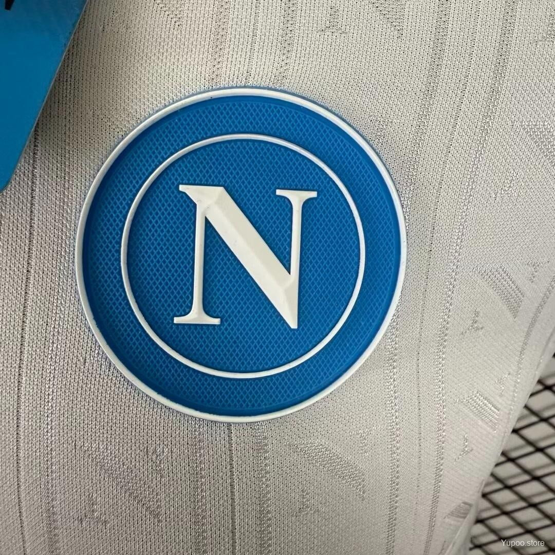 SSC Napoli Player Version Away Jersey 25/26 White