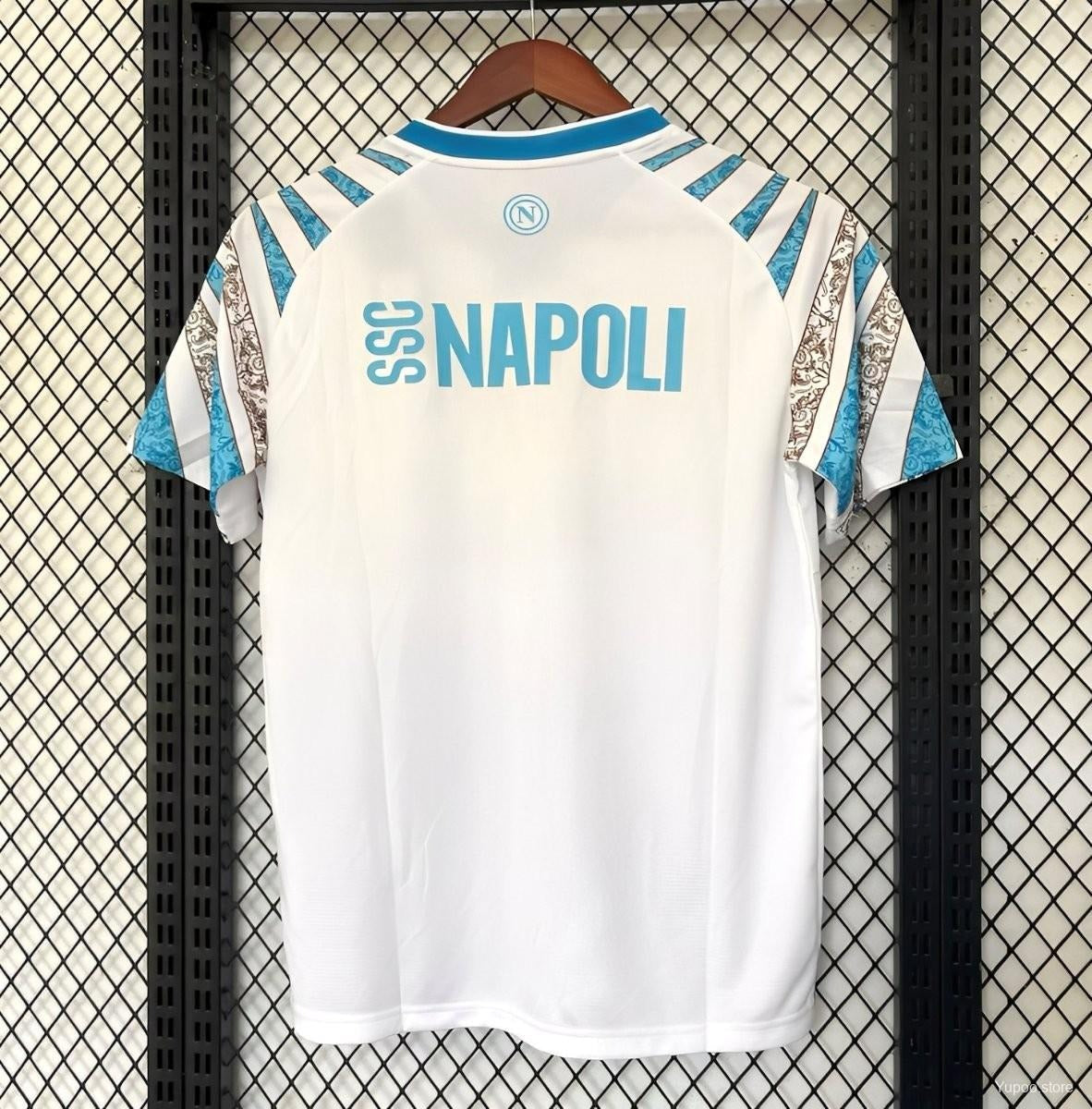 25/26 Napoli White Pre-Match Jersey for Fans