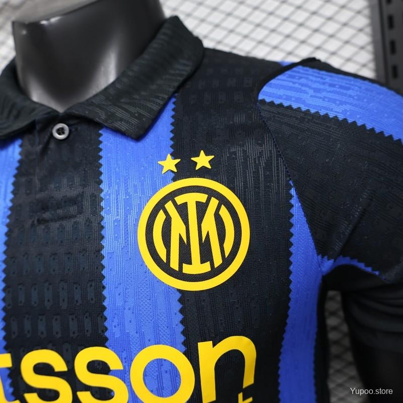 Inter Milan Player Version 26/27 Home Jersey Black & Blue