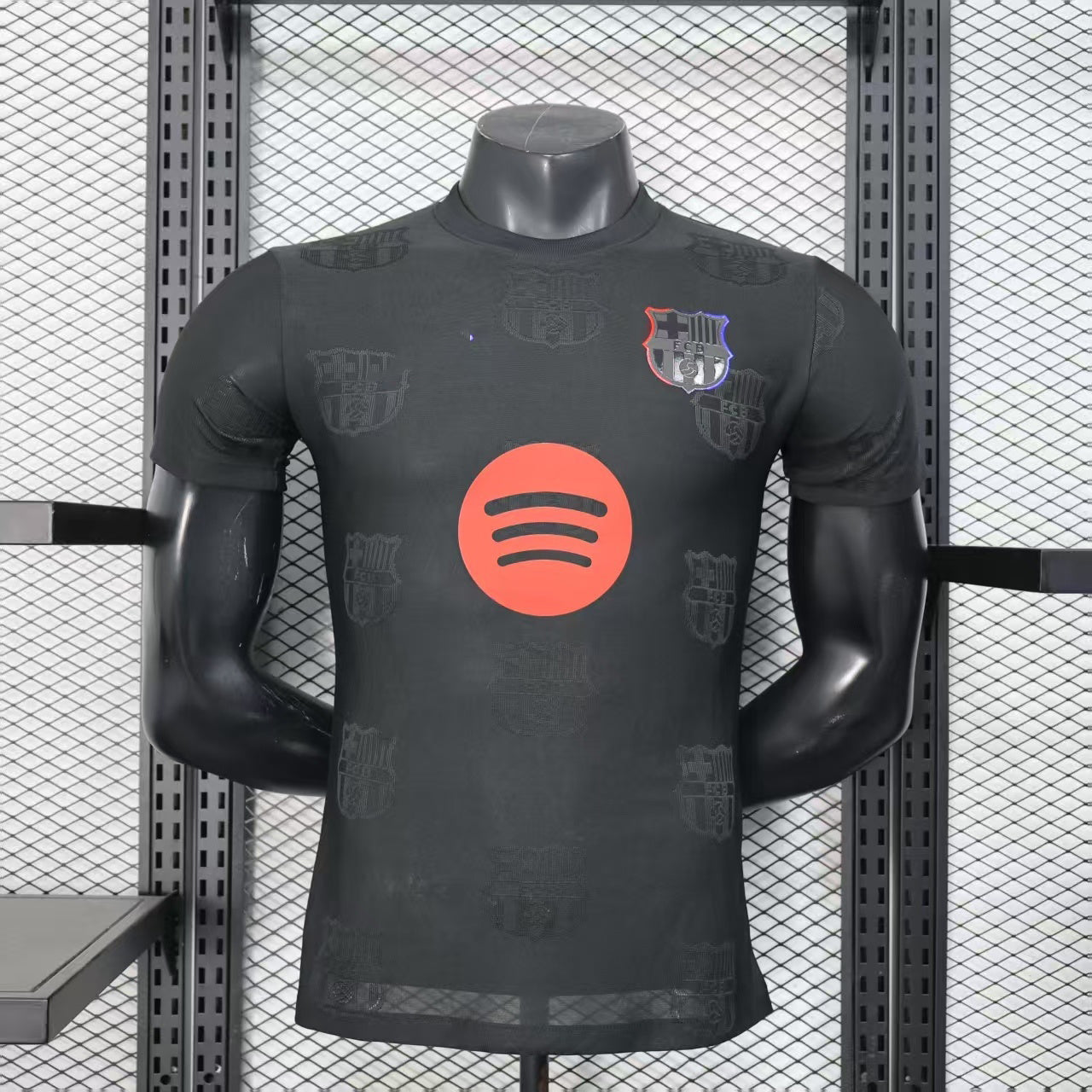 2025-26 Barcelona Black Special White Team Emblem Player